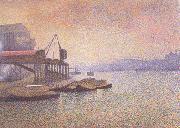 View of the Thames (nn02) Georges Lemmen